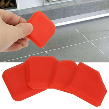 YLSHRF Caulk Finishing Tool,4pcs/set Silicone Sealant Remover Smoother Finisher Scraper Cleaner Caulking Tool Kit, Silicone Sealant Spreader