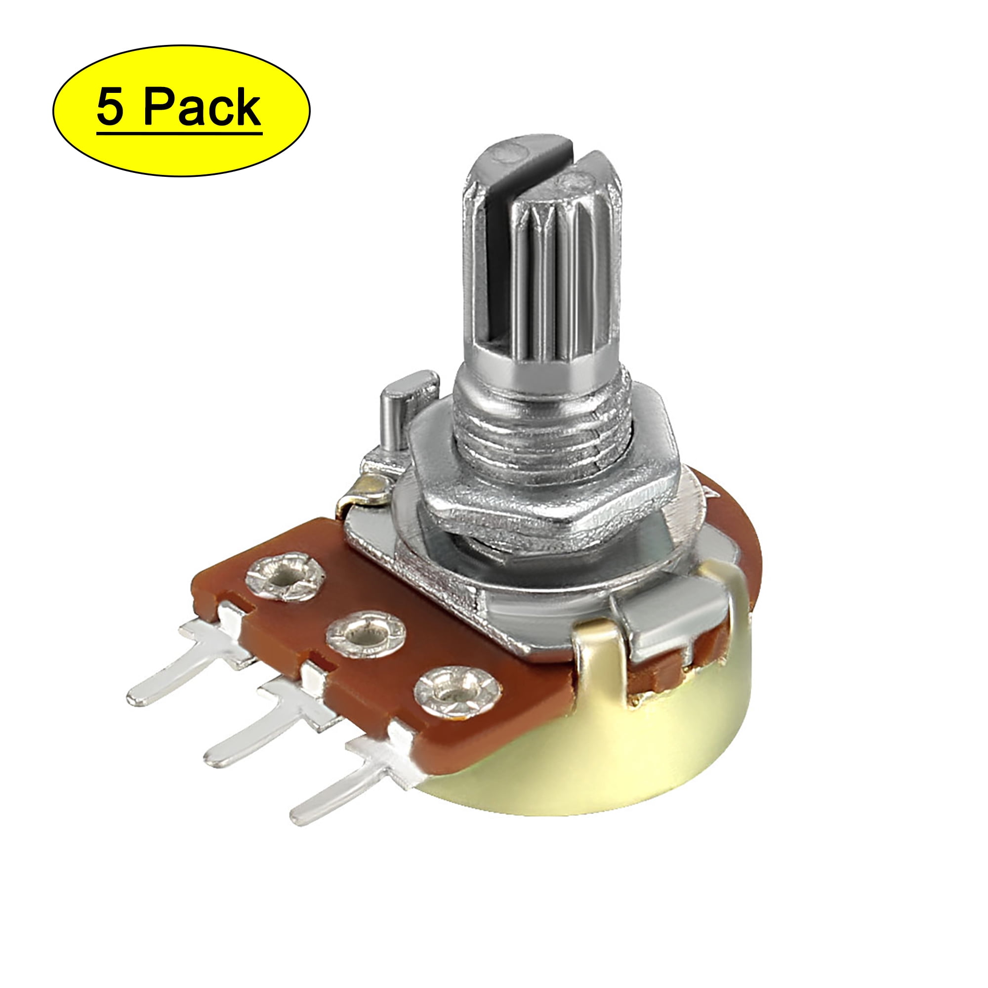 Potentiomètre/Rhéostat Céramique 200W 5 Ohms - Résistance Variable Avec Bouton - Neuf Uxcell