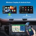 thumbnail image 2 of Sistema estéreo inalámbrico para coche Durxenmnt con Apple CarPlay/Android Auto, 2 of 7