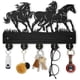 thumbnail image 1 of Perchero de pared con diseño de caballo, 30 x 20 cm, con 5 ganchos de aleación., 1 of 9