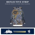 thumbnail image 5 of FORMRS Unisex School Backpack 17" Student Travel Bag with Laptop Compartment, Purple Flowers, 5 of 7