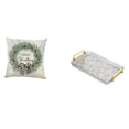 thumbnail image 1 of Funda de almohada,Funda de almohada navideña 2023 de 18 x 18 pulgadas,suave para interiores,Bandeja para servir,Bandeja de cocina rectangular con asa,Bandeja de almacenamiento Plato para, 1 of 8
