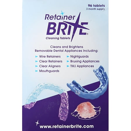 NEW Retainer Brite Dental Cleaning Tablets - 96 Tablets 3 Month Cleaner Supply