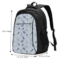 thumbnail image 4 of Yiaed Shells And Sand Print Laptop Backpack,Business Travel Durable Laptops Backpack with USB Charging Port,Water Resistant College Computer Bag, 4 of 5