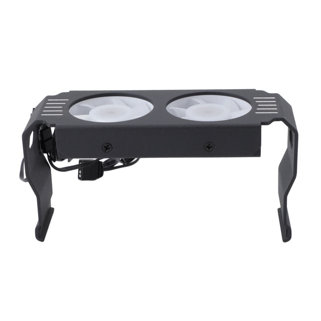 Ram Radiator, 4500RPM Water Cooling Computer Radiator Low Noise Heat Exchanger Liquid Cooling Radiator, PWM Temperature Control, 2 Fan for DDR DDR2 DDR3 DDR4 DDR5