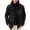 Black, variant on Fesfesfes Men Jacket Casual Solid Turndown Loose Not Hooded Cardigan Multi-button Coat On Sale