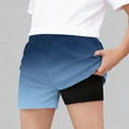 thumbnail image 2 of Zpanxa Kids Swim Shorts Polyester Spandex Print Pattern Breathable Elastic Waistband Five Quarter Pants 7-8 Years, 2 of 6