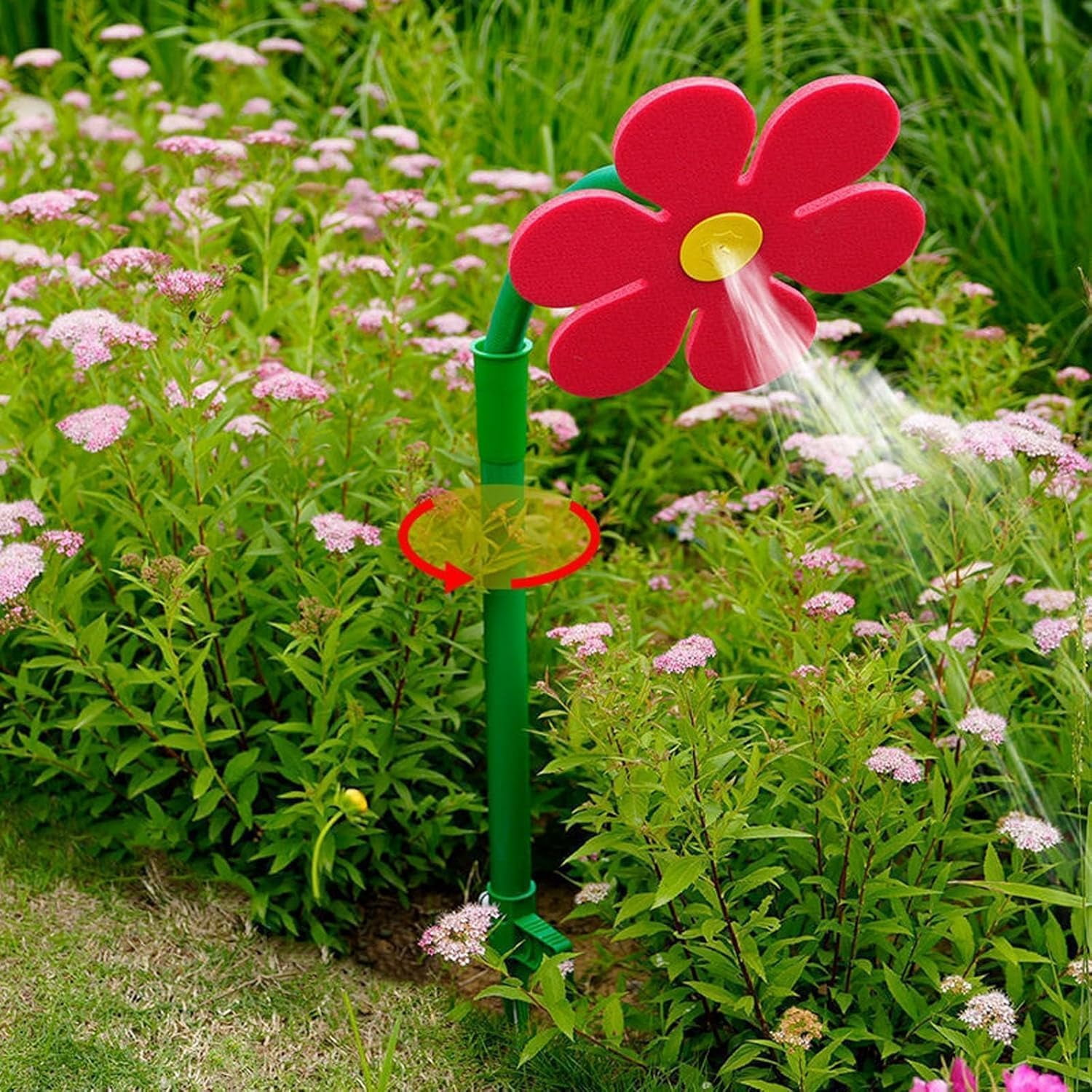 2026 New Flower Sprinkler for Dogs,Funny 360° Rotating Sun Flower Dancing Daisy Lawn Sprinkler for Garden Yard Watering, Dogs Kids Outdoor Fun