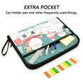 thumbnail image 2 of Accordion File Organizer with Zip Closure 13 Pockets Expanding File Folder Letter A4 Paper Document Organizer for Home Office Cute Santa Claus and Snowman, 2 of 7