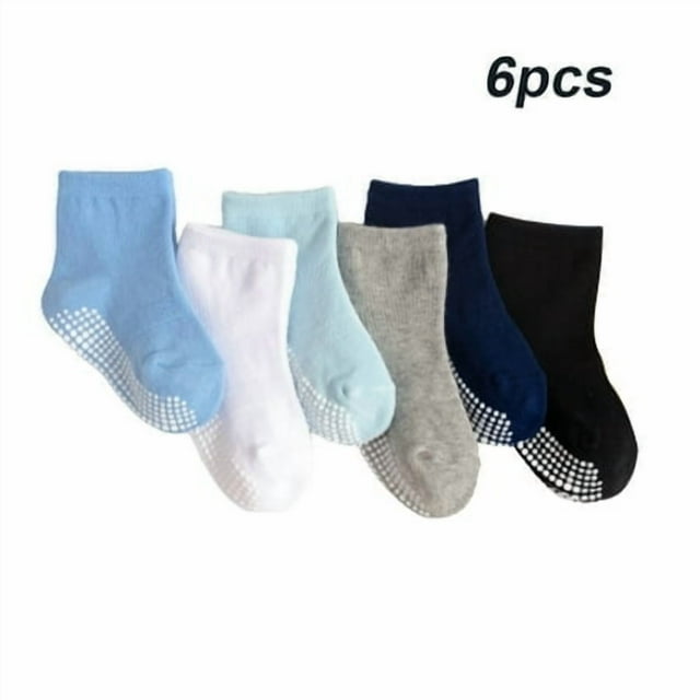 6 Pieces Kids Stockings Socks with Nice Elasticity Comfortable Wearing Simple Style Good Craftsmanship Hose Keep Crawing medium boy 8-10