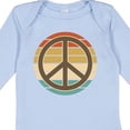 thumbnail image 4 of Inktastic Retro Peace Sign Sunset Boys or Girls Long Sleeve Baby Bodysuit, 4 of 5