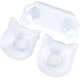 thumbnail image 2 of Comederos para gatos Comederos elevados para gatos inclinados 15 platos de plástico para gatos, 2 of 4