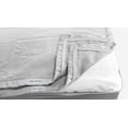 thumbnail image 2 of Luxury Zip On Fitted Sheet Twin Size(39X75) - Includes 1 Fitted Base + 2 Zip Sheet - Easy to Change, Won’t Pop Off - Soft 600 TC Cotton Fitted Sheet- Upto 16” Deep Pocket Silver Grey Color, 2 of 8