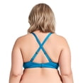 thumbnail image 4 of Curve Muse Women's Plus Size Padded Underwire Full Coverage Bra-2PK-Purple,Teal-34DD, 4 of 6