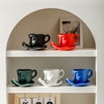 thumbnail image 2 of Taza de café con té negro italiano americano concentrado de cerámica creativa con personalidad artística facial, regalo de boda para el día de San Valentín, 2 of 5