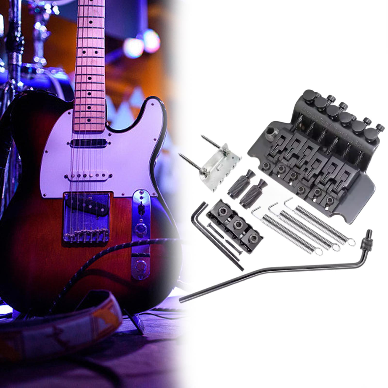 LeeQinersw Guitar Tremolo Bridge Portable Electric Guitar Replacement Electric Guitar Parts black