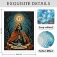 thumbnail image 3 of Diamond Art Kit for Adults, Skeleton Cloaked Cee Diamond Painting for Adults Beginners, DIY Diamond Art Painting Kits, 5D Diamond Painting Crafts for Home Decor 12x16 Frameless, 3 of 7