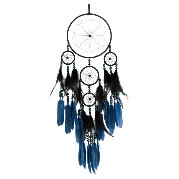 THHEIC Large Dream Catcher Wall Decor Dream Catchers with Wooden Bead Handmade Feather Dreamcatcher Wall Hanging Ornament for Bedroom Living Room Home Decor