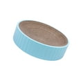 thumbnail image 4 of Almohadillas rascadoras redondas para gatos, cama de salón para dormir corrugada duradera, multifuncional Azul Yuyangstore Almohadillas para rascar gatos, 4 of 8