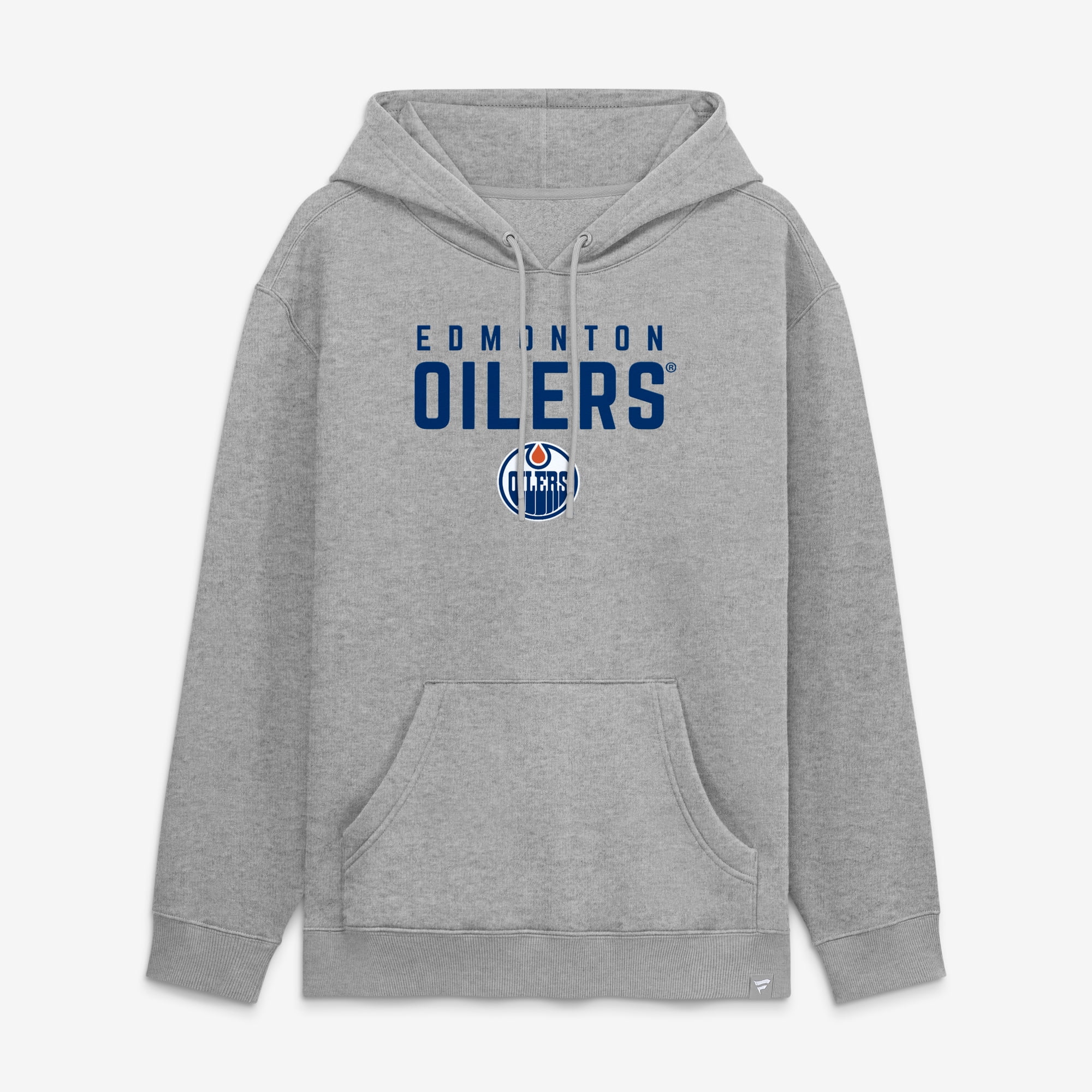 Men's Fanatics Heather Gray Edmonton Oilers Home Fleece Hoodie