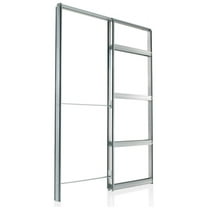 Eclisse Ekq2484 Pocket Door System Steel Frame Kit For 24" X 84" Doors - Silver