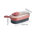 thumbnail image 5 of Shoes Brush Plastic Dispensing Clothes Cleaning Brush Household Laundry Washing Tool Household Clean Brush Claret, 5 of 9