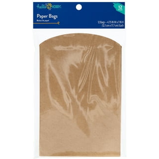 Creative Hobbies Small Kraft Paper Gift Handle Bags - Weddings, Favors, Goody Bags - Wholesale Pack of 13 Bags