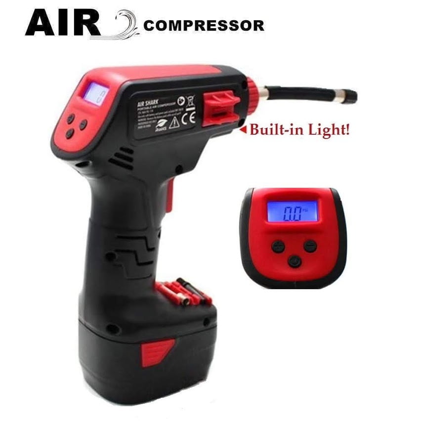 Automatic Cordless Tire Inflator Portable Air Compressor, Easy to Read