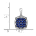 thumbnail image 4 of 14K White Gold Diamond  Sapphire Pendant XP4142S/AA, 4 of 4