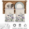 thumbnail image 5 of Spring Flowers Kitchen Towels Set of 3, Vintage Floral Leaves Birds Farmhouse Plaid Absorbent Dish Towels for Kitchen, Microfiber Hand Towel, Quick Drying Tea Towel for Cleaning Decorative Dishcloths, 5 of 7