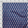 thumbnail image 2 of oneOone Cotton Cambric Fabric Leaves & Floral Block Print Sewing Fabric BTY 56 Inch Wide, 2 of 4
