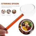 thumbnail image 5 of Red Mini Glass Coffee Scoop and Stirring Spoon for Mixing - Kitchen Accessory Tool, 5 of 6