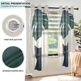 thumbnail image 3 of Yayeee Window Curtains Light Filtering 63"x42" Grommet Panel Pair Home Living Room Decor, Black Cat Plants, 3 of 7