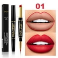 thumbnail image 1 of EARKITY Lip Liner and Lipstick Set Kit for Women, Matte Lips Kit with Lip Liner Lip Stains, 2 In 1 Long Lasting Waterproof 24 Hour Lipstick and Lip Liners Combo Lipliners Pencil, 1 of 1