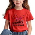 thumbnail image 4 of COM1950s Crop Top pour Enfants, T-Shirt Décontracté Ample à Manches Courtes Col Rond Confortable pour Adultes, 4 of 6