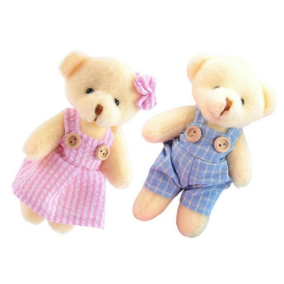 Plush Dolls 2Pcs Assorted Color Plush Material Versatile Use for Bag Decoration and Hanging