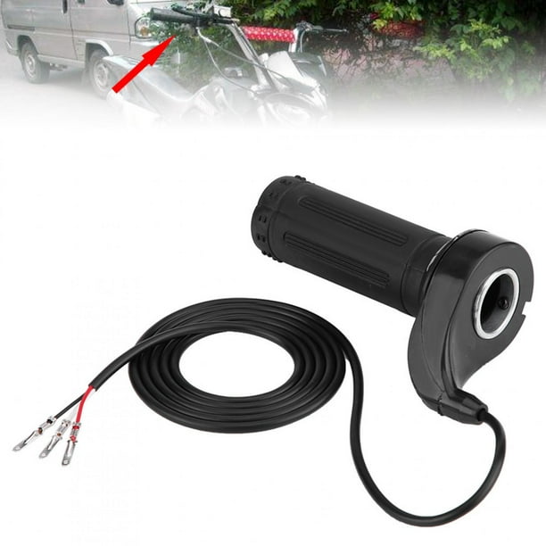 Empuñadura del acelerador empuñadura de velocidad giratoria Acelerador giratorio acelerador de motocicleta con 3 cables para scooter eléctrico Go Karts Pocket Bikes Mini ANGGREK Otros