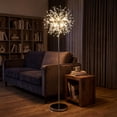 thumbnail image 6 of Gymax 63'' Crystal Floor Lamp w/Acrylic Crystals Foot Switch for Living Room Bedroom Silver, 6 of 10