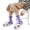 Purple, variant on Slipper Socks for Women with Grippers Non Fuzzy Grip Winter Warm Cozy Thick Comfy Soft Cabin Socks