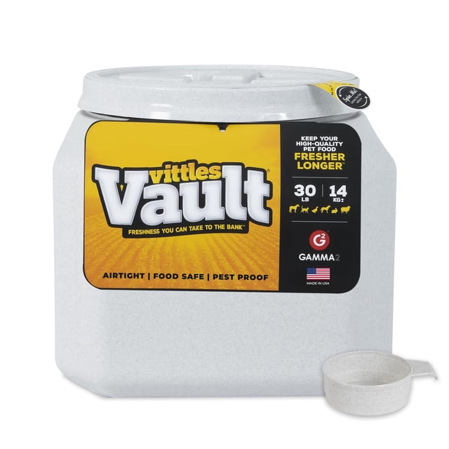 Contenedor para almacenar alimento para mascotas Gamma2 Vittles Vault 13.6 kg gris