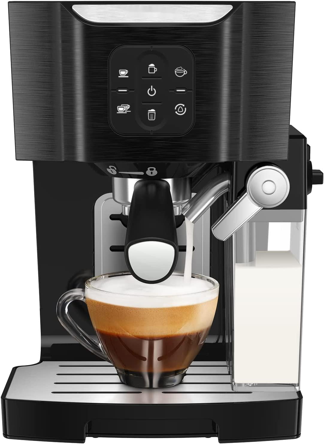 Espresso Machine 15 Bar Pump Pressure, Cappuccino Machine and Latte