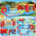 thumbnail image 5 of Adnoom 7 in1 Inflatable Water Slide Park for Kids 3~8 Years, Indoor/Outdoor Obstacle Course Bounce House Splash Pool with 520W Blower, Slide,BasketBall Hoop,Jumping Area Wet & Dry Bouncy Castle, 5 of 8