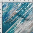 thumbnail image 4 of oneOone Georgette Viscose Teal Blue Fabric Brush Stroke Fabric For Sewing Printed Craft Fabric By The Yard 42 Inch Wide, 4 of 4