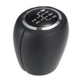 thumbnail image 1 of Unique Bargains 1 Pc 5 Speed Manual Shift Knob - Stick Shifter Lever Knob - for Chevrolet Cruze 08-12 Faux Leather, Black, 1 of 7