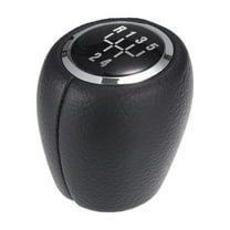Unique Bargains 1 Pc 5 Speed Manual Shift Knob - Stick Shifter Lever Knob - for Chevrolet Cruze 08-12 Faux Leather, Black