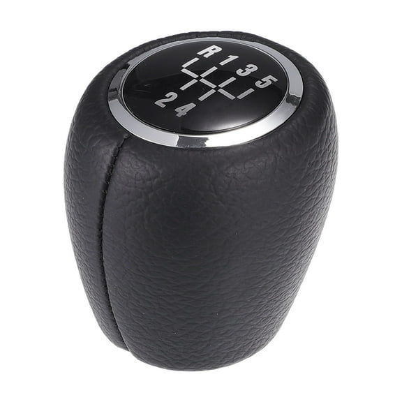 Unique Bargains 1 Pc 5 Speed Manual Shift Knob - Stick Shifter Lever Knob - for Chevrolet Cruze 08-12 Faux Leather, Black