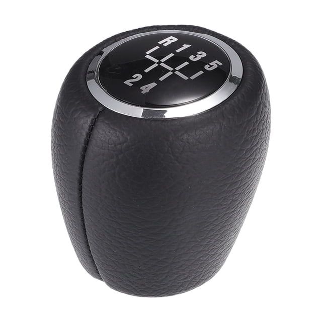 Unique Bargains 1 Pc 5 Speed Manual Shift Knob - Stick Shifter Lever Knob - for Chevrolet Cruze 08-12 Faux Leather, Black