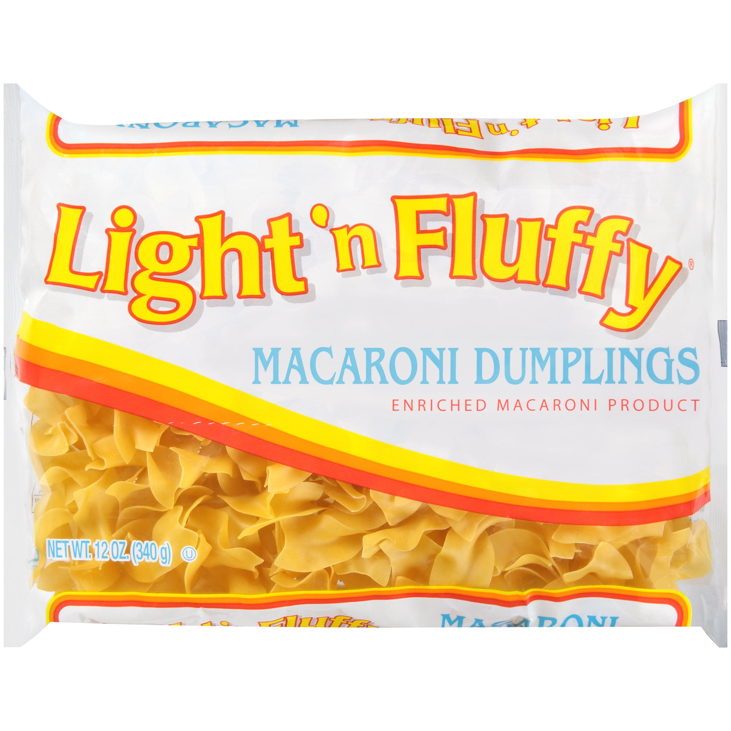 Light 'n Fluffy Noodles Macaroni Dumplings, 12 ounce bag