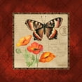 thumbnail image 3 of Gorham, Gregory 20x20 Black Modern Framed Museum Art Print Titled - Butterfly and Poppies, 3 of 5