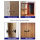 thumbnail image 4 of M MIMHOOY Paquete de 2 pestillos para puerta de granero de 12.0 in de largo con gancho y ojo para puerta corredera, garaje, ventana, cabina, baño, armario, dormitorio (negro), 4 of 4